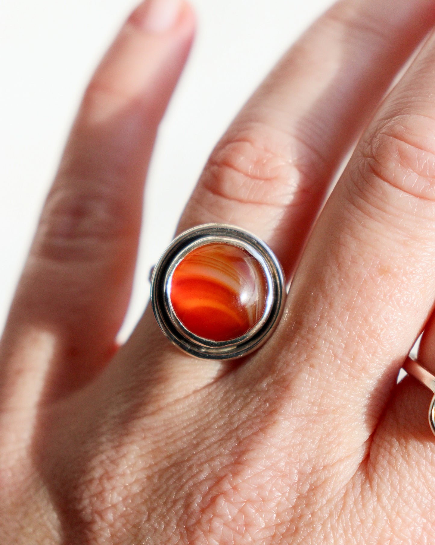 Anillo ENRAIZAR | Ágata roja | talla 14 ES