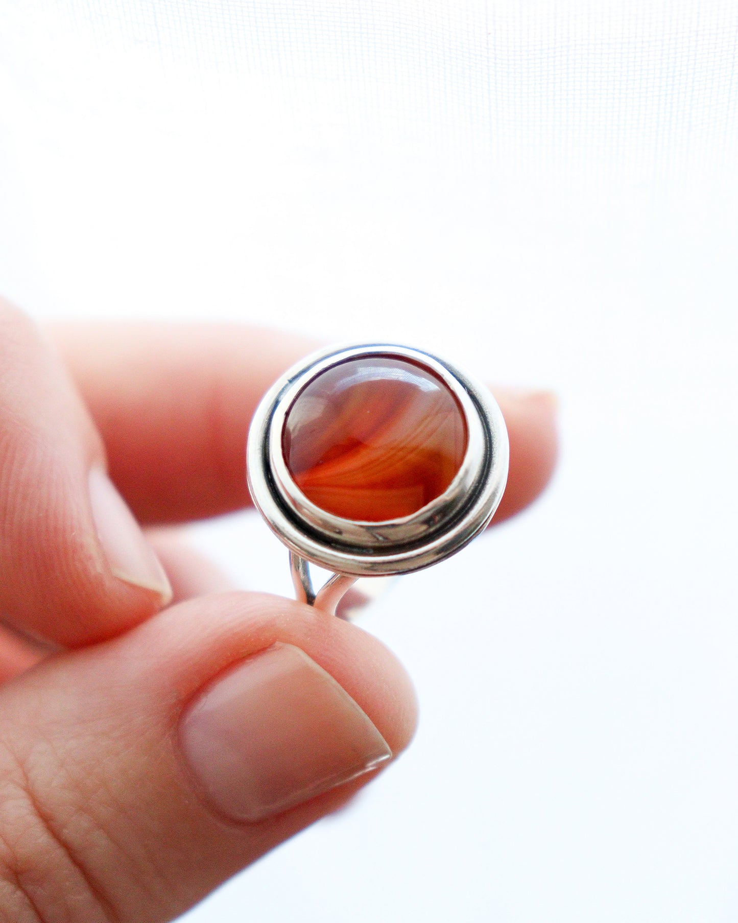 Anillo ENRAIZAR | Ágata roja | talla 14 ES