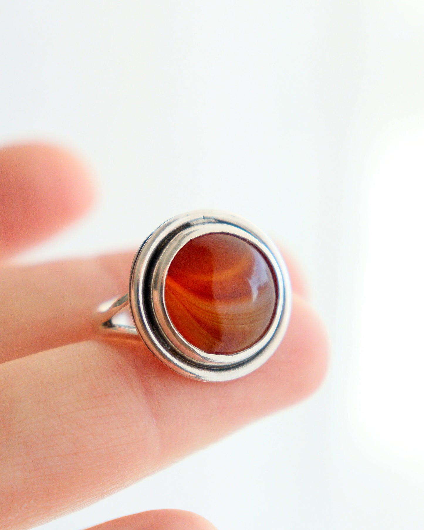 Anillo ENRAIZAR | Ágata roja | talla 14 ES