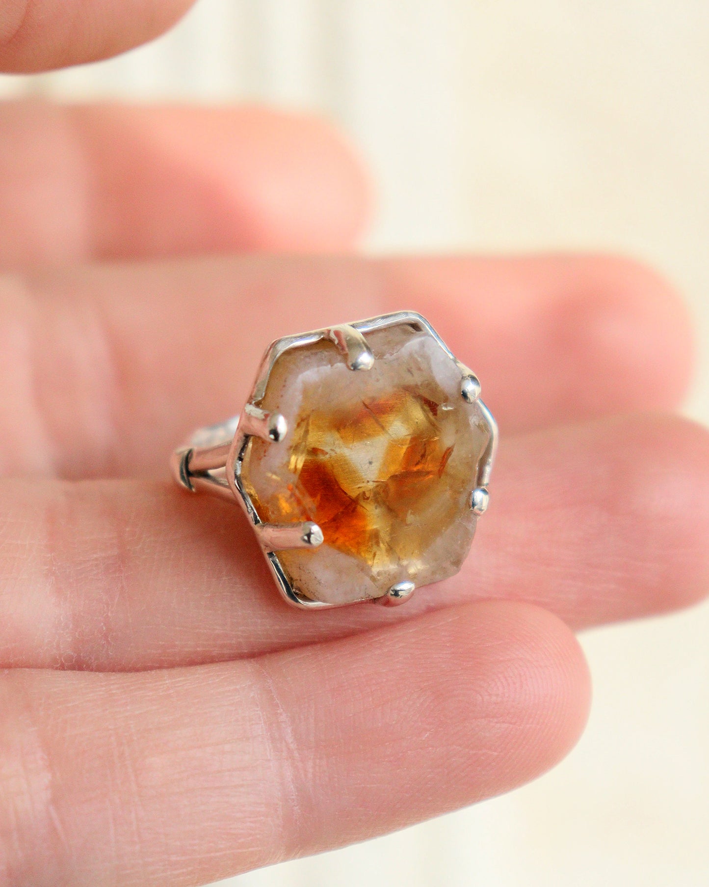 Anillo RODAJA DE CITRINO