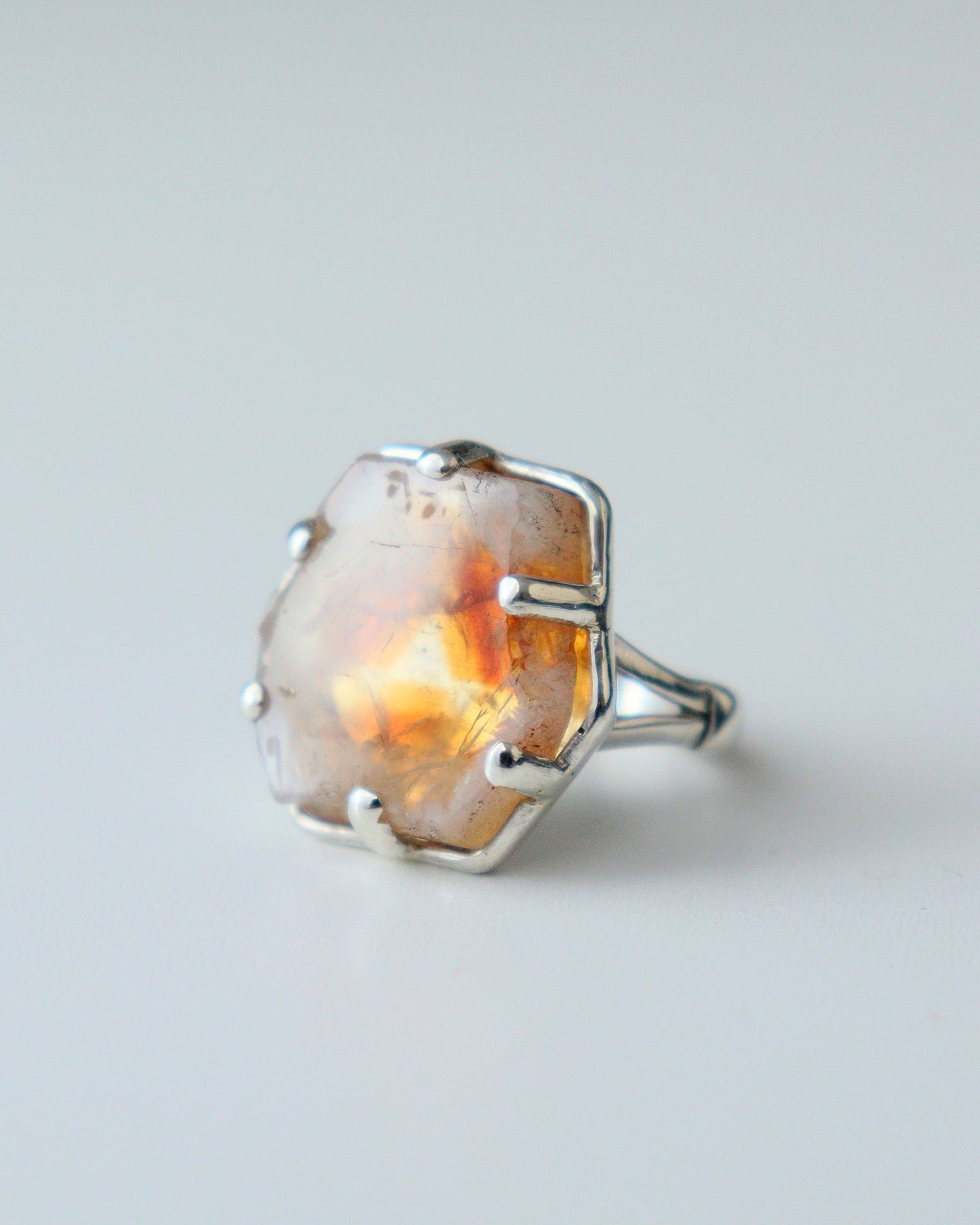 Anillo RODAJA DE CITRINO