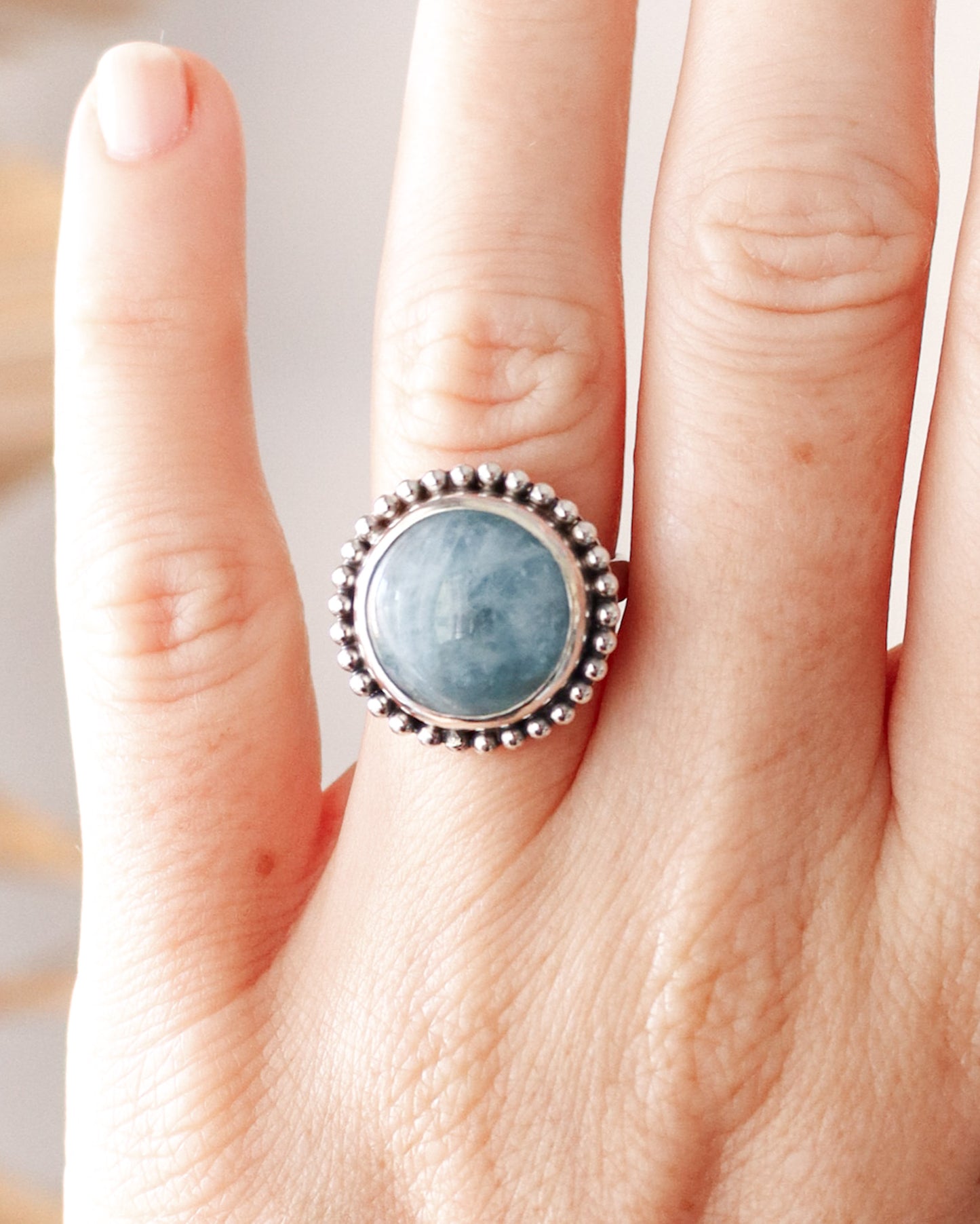 Anillo AGUAMARINA