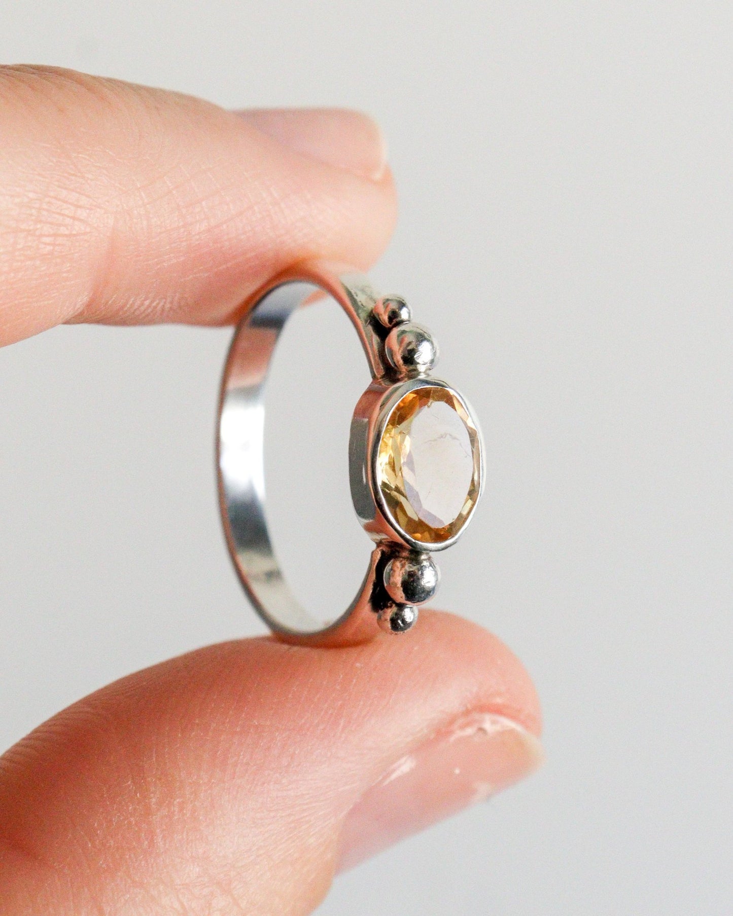 Anillo AQUA | Citrino facetado | si lo quieres por encargo, ¡escríbeme!