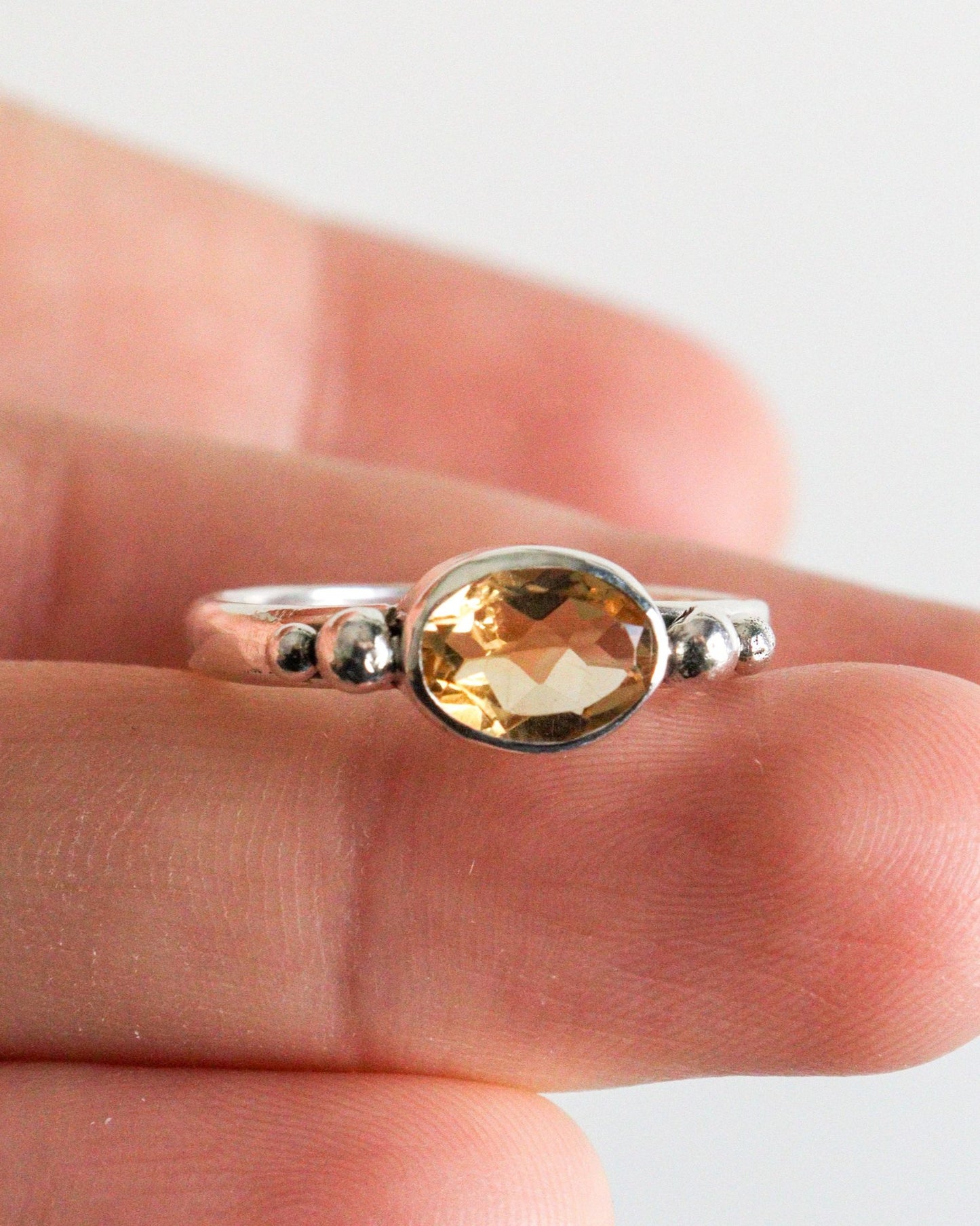 Anillo AQUA | Citrino facetado | si lo quieres por encargo, ¡escríbeme!