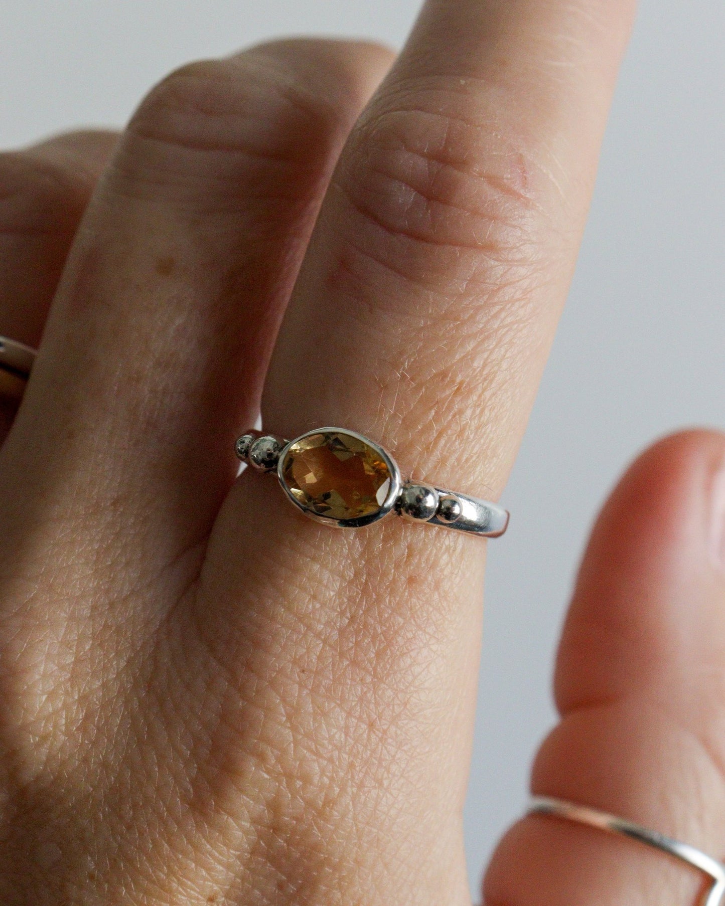 Anillo AQUA | Citrino facetado | si lo quieres por encargo, ¡escríbeme!