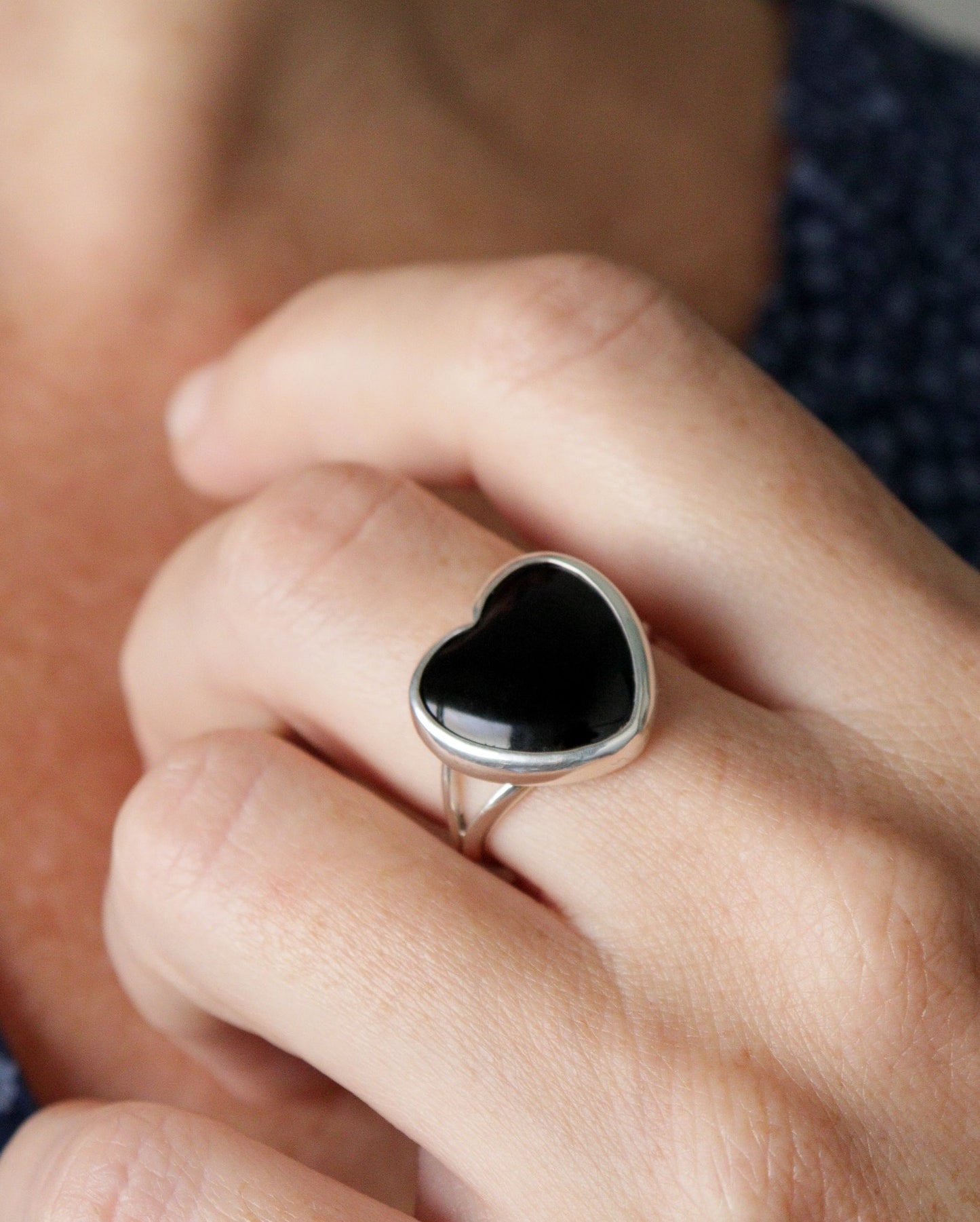 Anillo CORAZÓN | Ónix