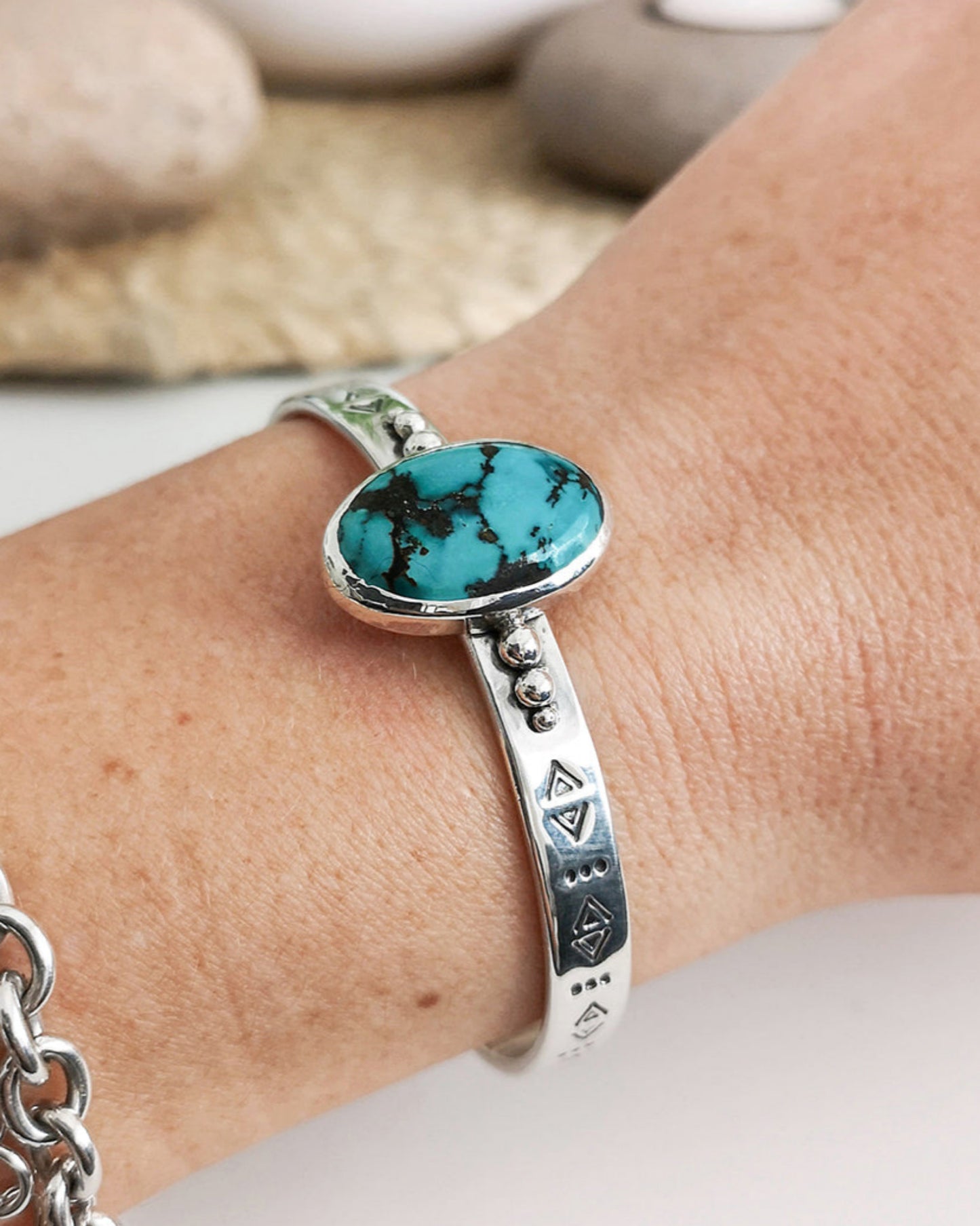 Pulsera BOHO | Turquesa tibetana