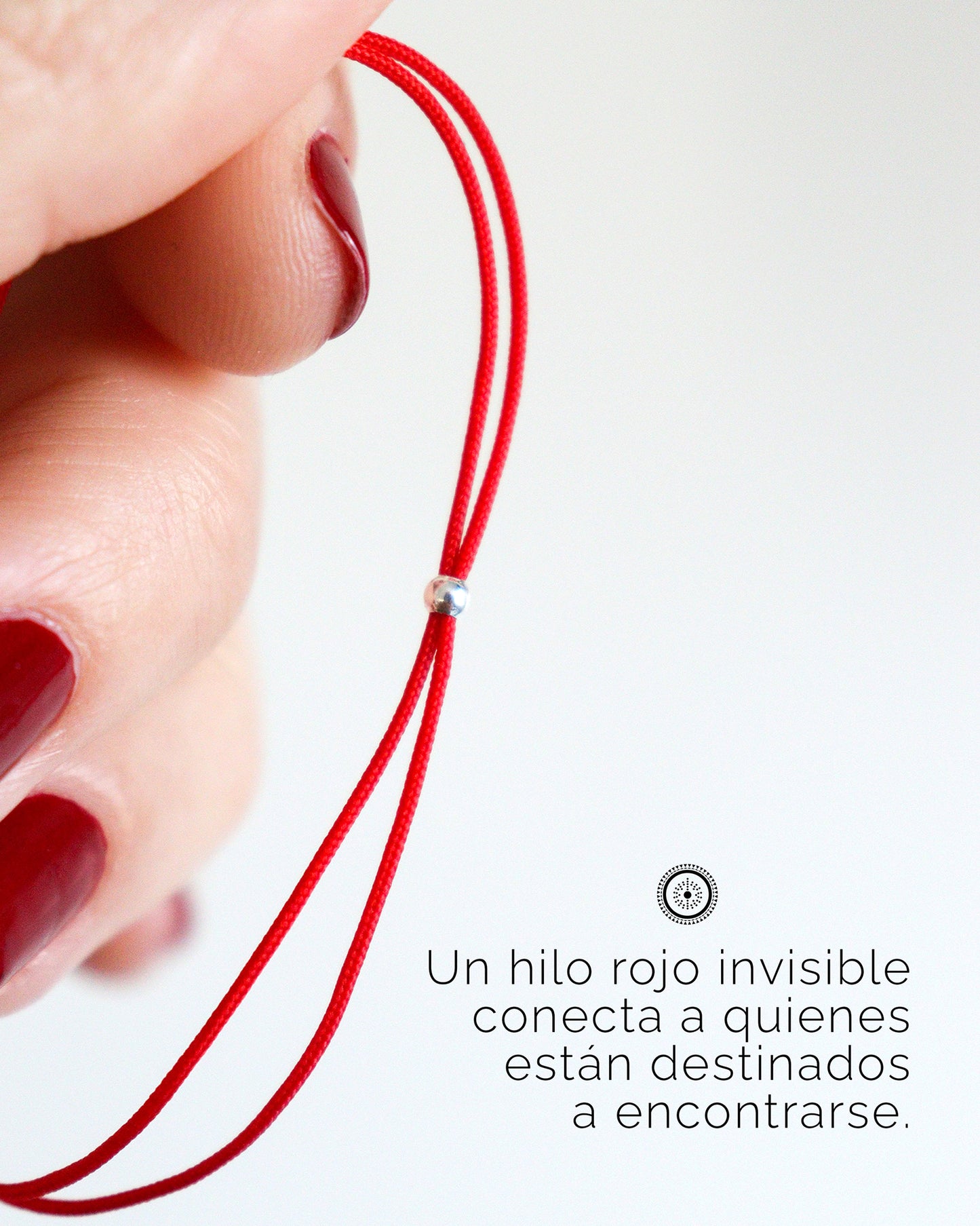 Pulsera de HILO ROJO - plata de ley