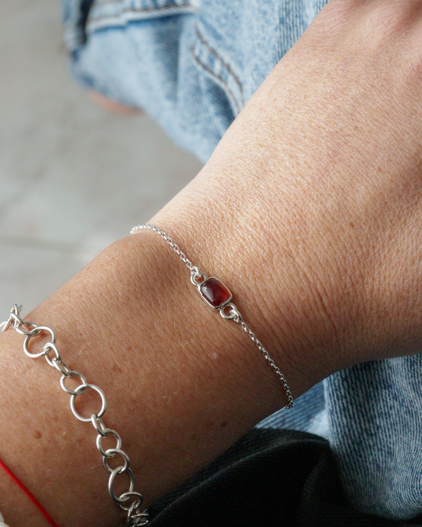 Pulsera GRANATE RECTANGULAR
