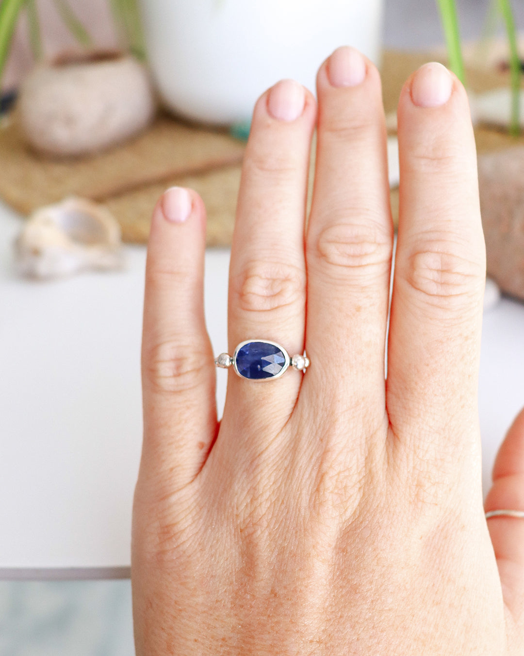 Anillo AQUA | Cianita azul