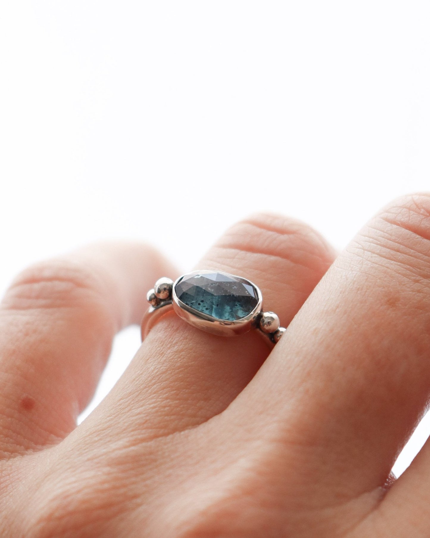 Anillo AQUA | Cianita musgo