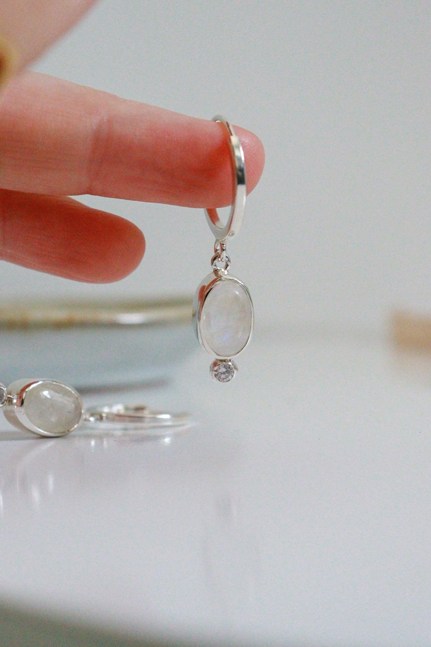 Pendientes PIEDRA LUNA & CIRCONITA