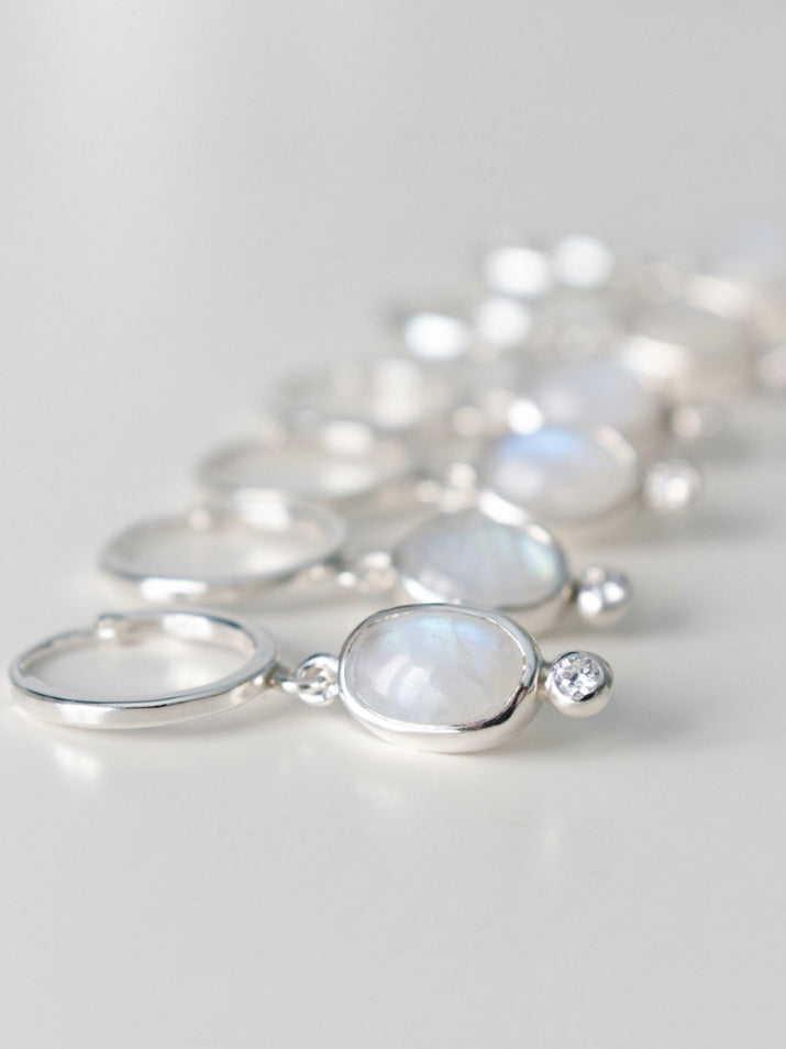 Pendientes PIEDRA LUNA & CIRCONITA