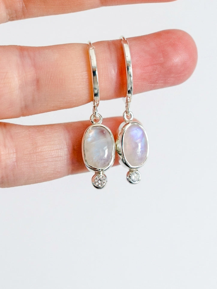 Pendientes PIEDRA LUNA & CIRCONITA