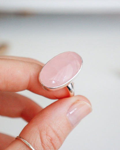 Anillo AMOR | Cuarzo rosa