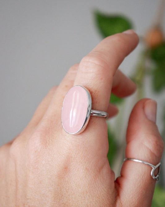 Anillo AMOR | Cuarzo rosa