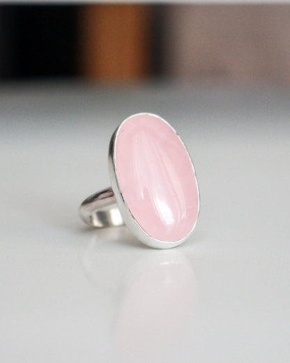 Anillo AMOR | Cuarzo rosa
