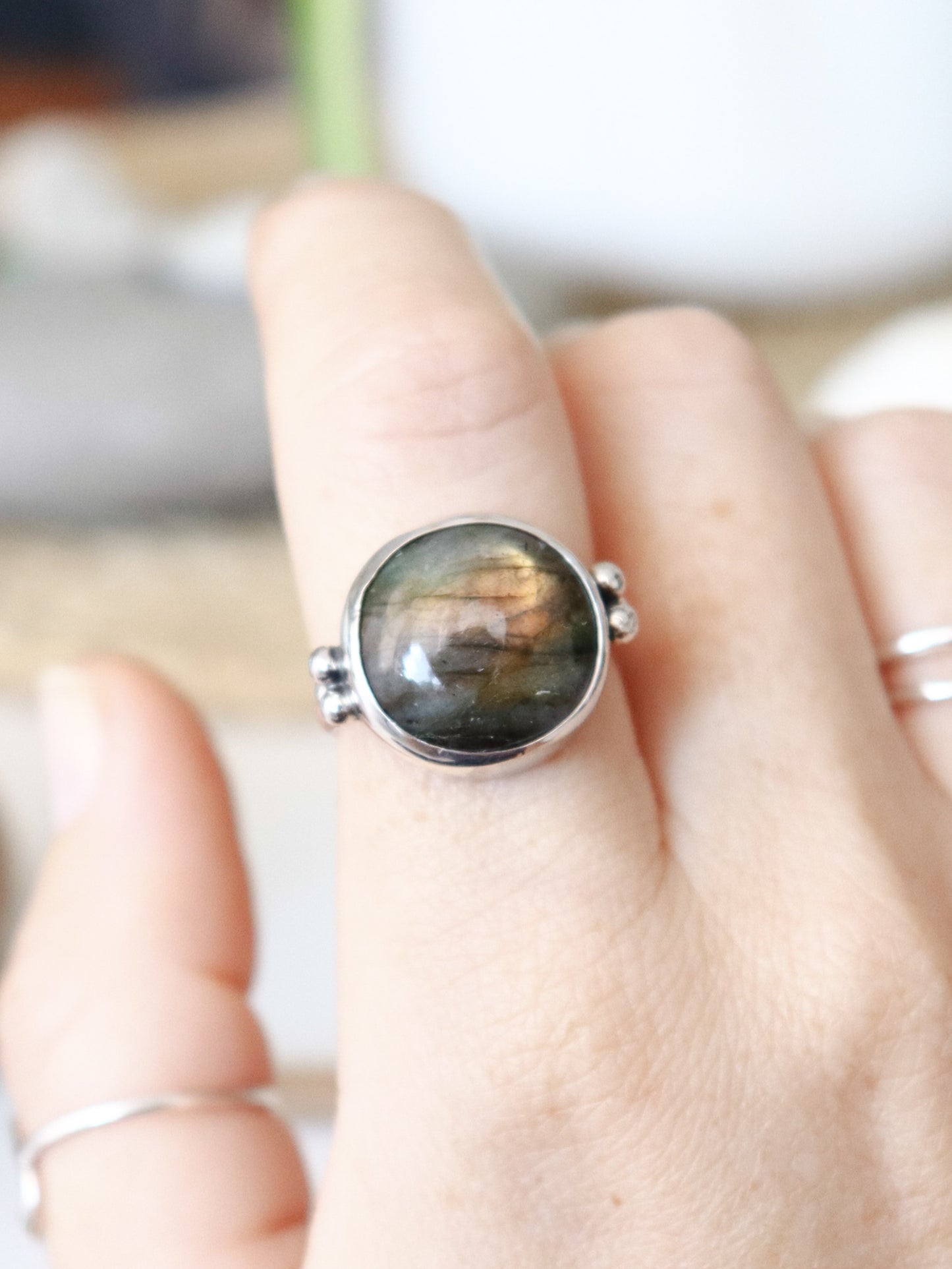 Anillo AQUA | Labradorita