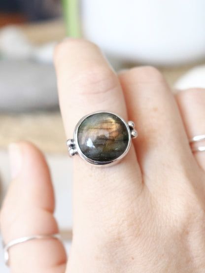 Anillo AQUA | Labradorita