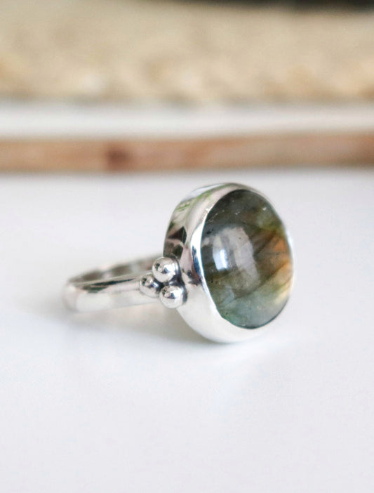 Anillo AQUA | Labradorita