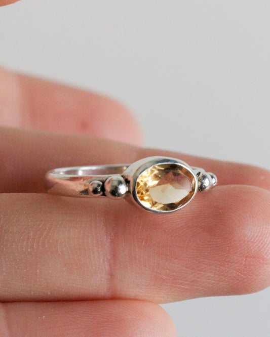 Anillo AQUA | Citrino facetado | si lo quieres por encargo, ¡escríbeme!