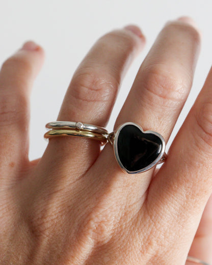Anillo CORAZÓN | Ónix