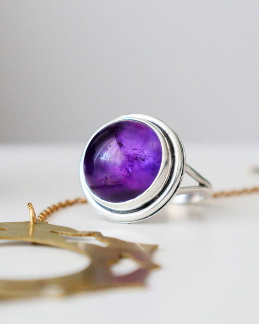 Anillo ENRAIZAR | Amatista | si lo quieres por encargo, ¡escríbeme!