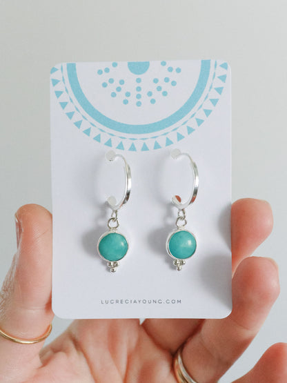 Pendientes AQUA • Amazonita