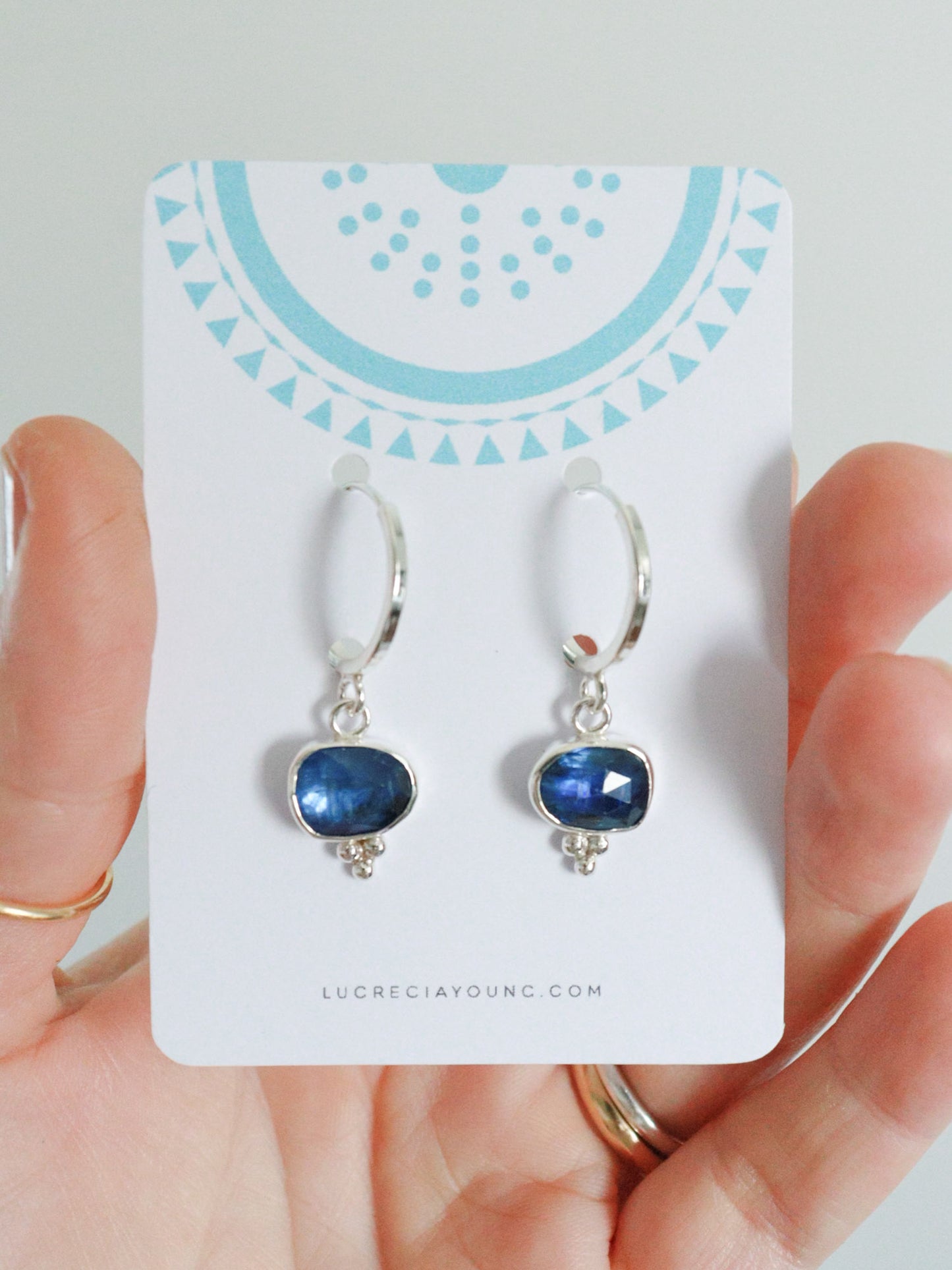 Pendientes AQUA • Cianita Azul