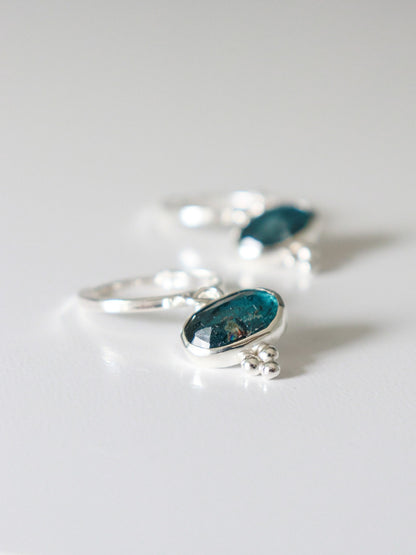 Pendientes AQUA • Cianita Musgo