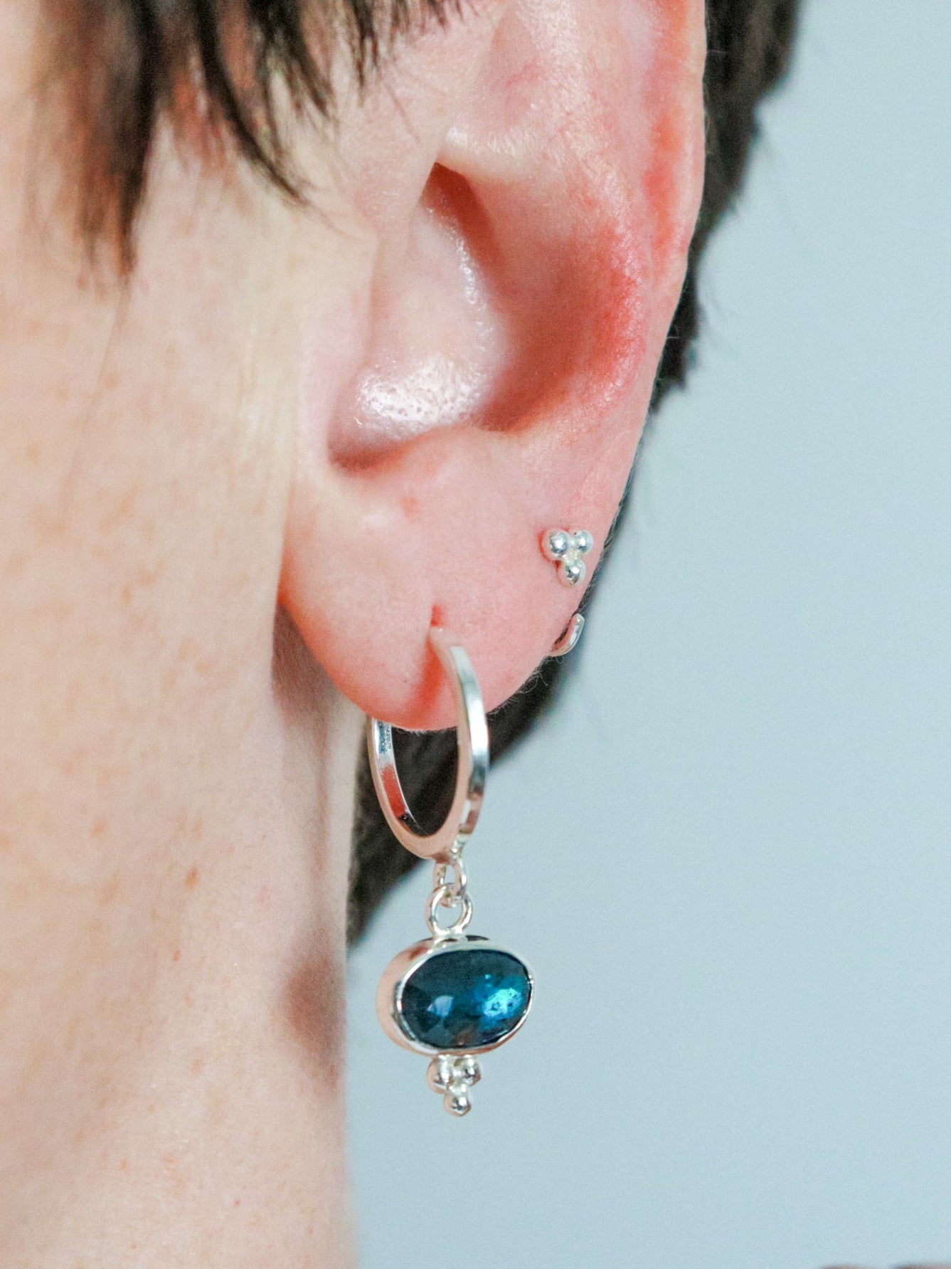 Pendientes AQUA • Cianita Musgo
