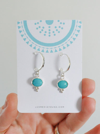 Pendientes AQUA • Turquesa Natural
