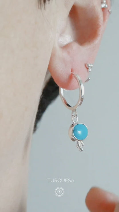Pendientes AQUA • Turquesa Natural