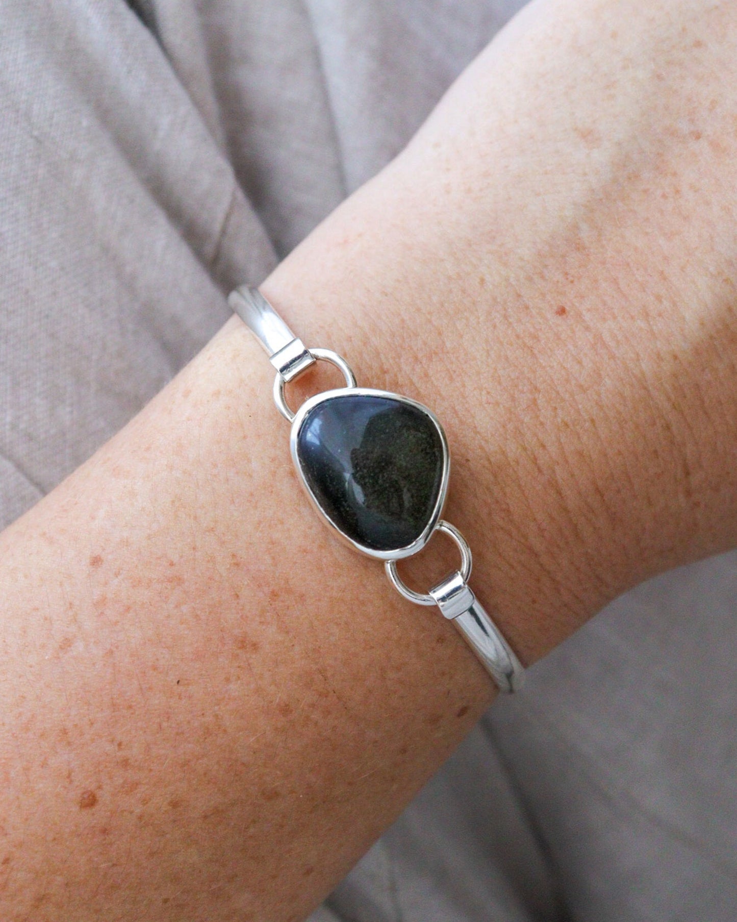 Pulsera EUNOIA | Obsidiana dorada