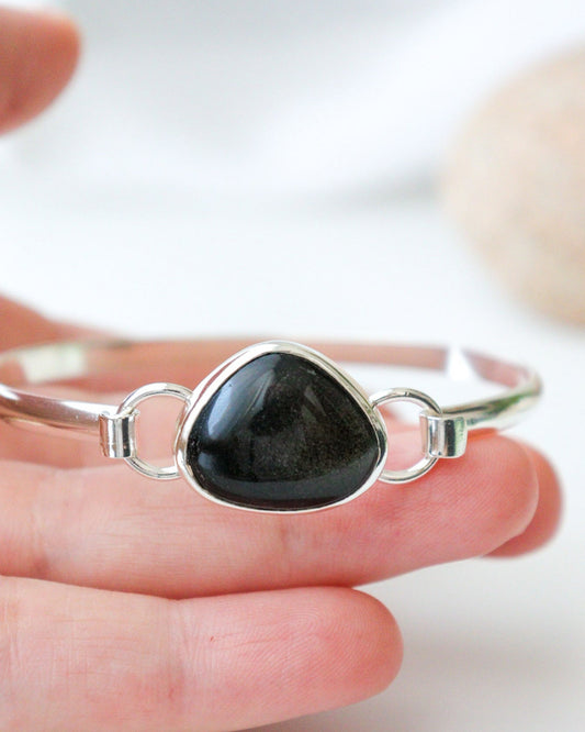 Pulsera EUNOIA | Obsidiana dorada