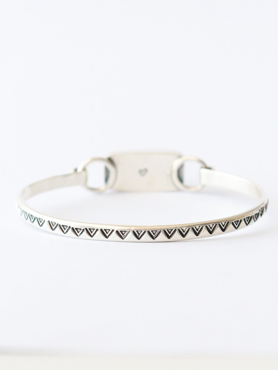 Pulsera TRILO | obsidiana plateada rectangular