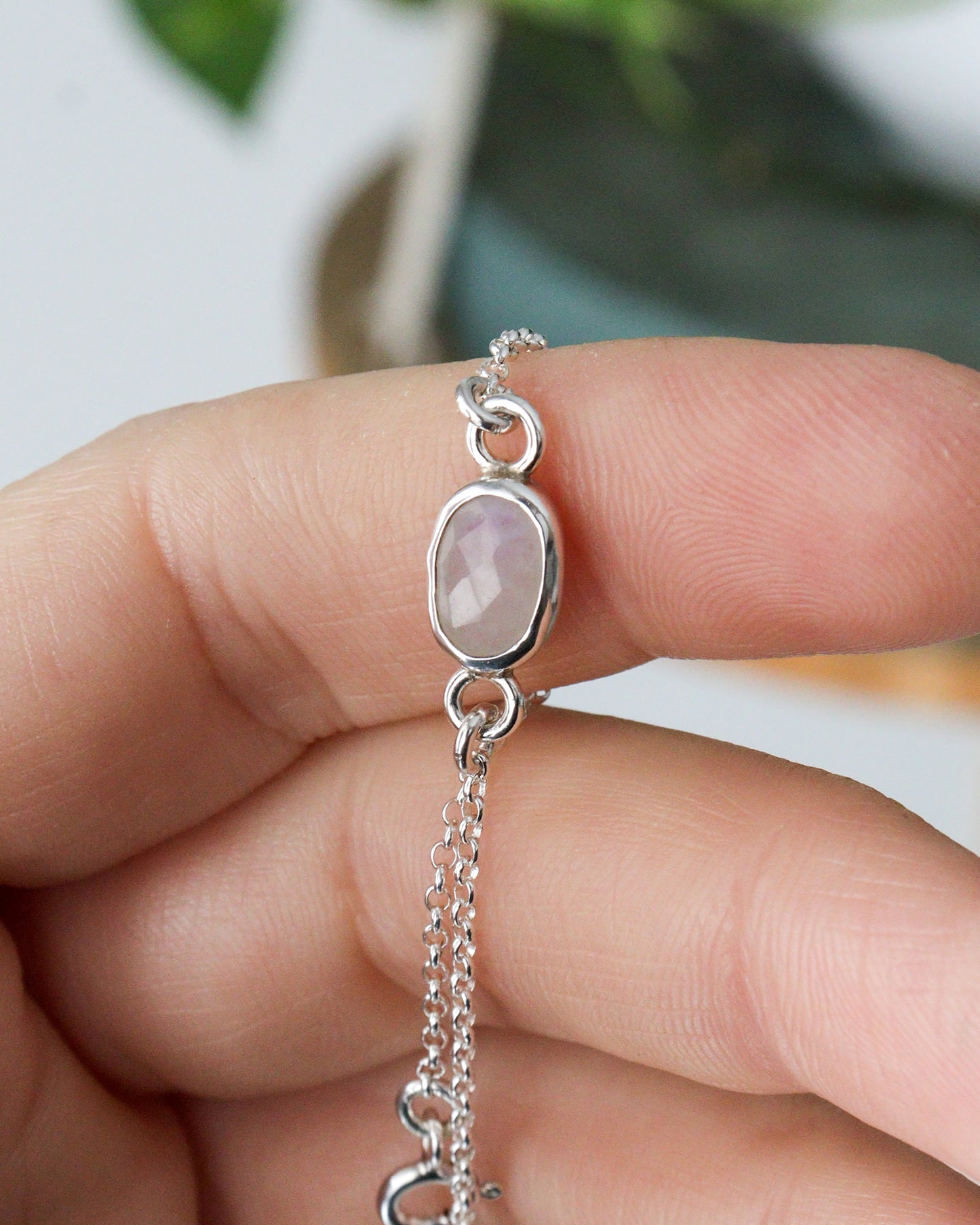 Pulsera PIEDRA LUNA FACETADA