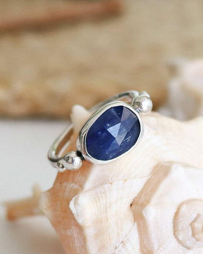 Anillo AQUA | Cianita azul